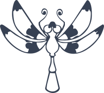 Sweet Detailed Dragonfly Sticker