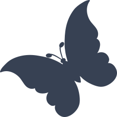 Sweet Diagonal Butterfly Sticker