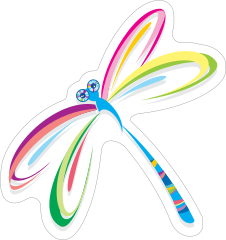 Sweet Dragonfly Sticker
