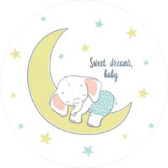 Sweet Dreams Baby Elephant Sticker