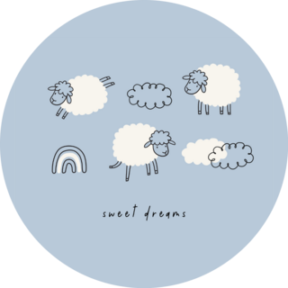 Sweet Dreams Sheep Sticker