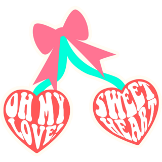 Sweet Heart Cherries Sticker