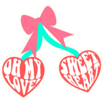Sweet Heart Cherries Sticker