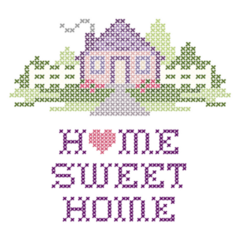 Sweet Home Cute Art Sticker