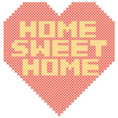 Sweet Home Heart Sticker