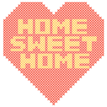 Sweet Home Heart Sticker
