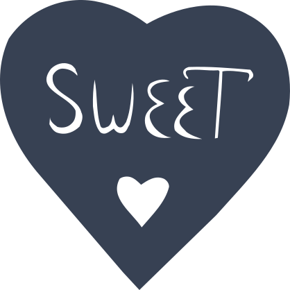 Sweet In A Heart Sticker