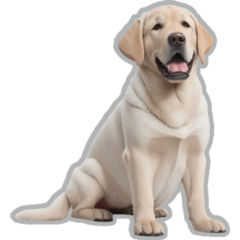 Sweet Labrador Retriever Smile Sticker