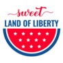 Sweet Land Of Liberty Patriotic Lettering Sticker
