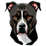 Sweet Pit Bull Face Sticker