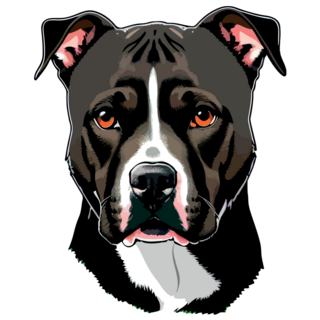 Sweet Pit Bull Face Sticker