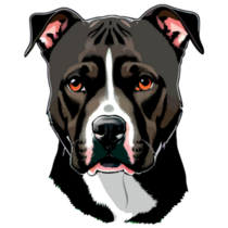 Sweet Pit Bull Face Sticker