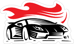 Sweet Racing Car Sticker