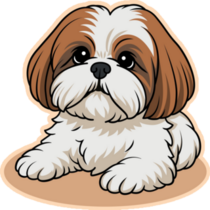 Sweet Shih Tzu Sticker