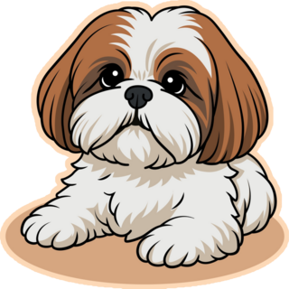 Sweet Shih Tzu Sticker