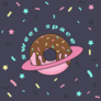 Sweet Space Donut Planet Sticker