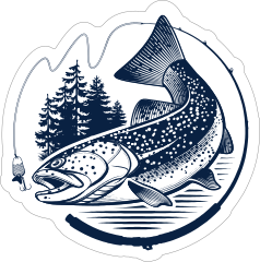 Sweet Trout Fishing Sticker