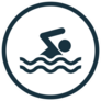 Swim Icon Vector Sticker