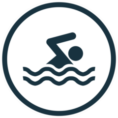 Swim Icon Vector Sticker