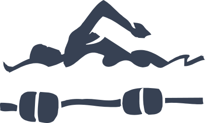 Swimmer And Bouys Sticker