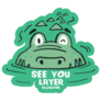 Swimming Alligator See You Later Sticker