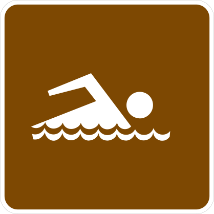 Swimming Area Sticker