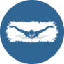 Swimming Butterfly Man Swimming Blue Sticker