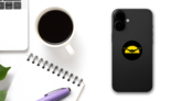 Swimming Butterfly, Man Swimming On Sunlight Sticker on a Phone (New) example