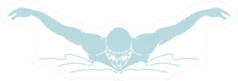 Swimming Butterfly Man Swimming Sticker