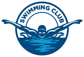 Swimming Club Logo Sticker