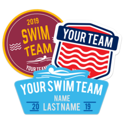 Swimming Fundraiser Stickers