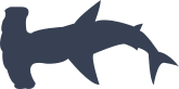 Swimming Hammerhead Shark Shape Sticker