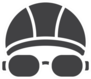 Swimming Hat And Glasses Vector Icon Sticker