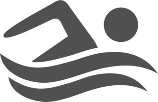 Swimming Icon Sticker