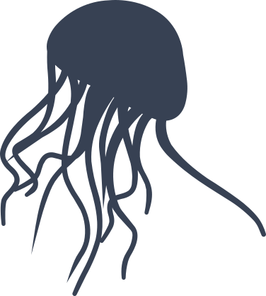 Swimming Jellyfish Sticker