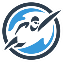 Swimming Logo Sticker