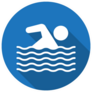 Swimming Pool Flat Icon Sticker