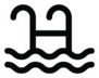 Swimming Pool Ladder Icon Sticker