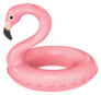 Swimming Ring In Shape Of Pink Flamingo Sticker