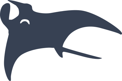 Swimming Stingray Manta Ray Sticker