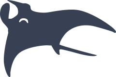Swimming Stingray Manta Ray Sticker
