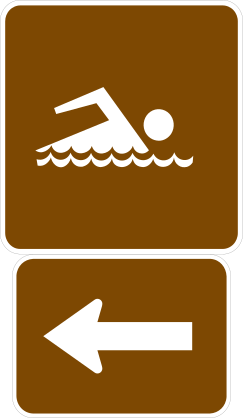Swimming To The Left Sticker