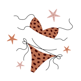 Swimsuit Starfish Sticker