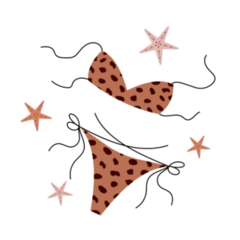 Swimsuit Starfish Sticker