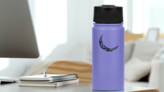 Swirl Moon Sticker on a Water Bottle (New) example