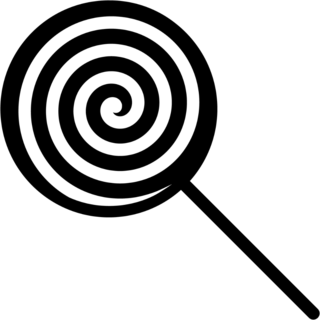 Swirled Lollipop Sucker Sticker