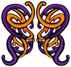 Swirling Butterfly Celtic Knot Sticker