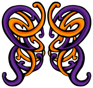 Swirling Butterfly Celtic Knot Sticker