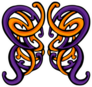 Swirling Butterfly Celtic Knot Sticker