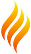 Swirling Flame Sticker
